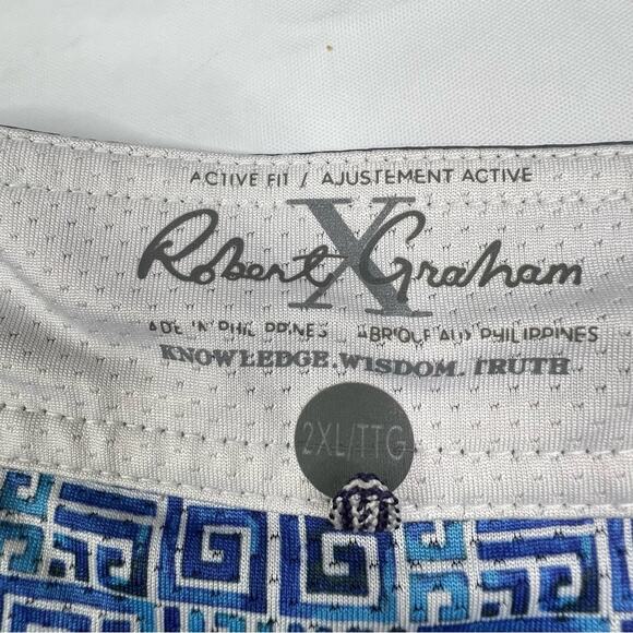 Robert Graham Mens Cargo Swim Trunks 2X Alvarado Active Fit Brief Liner Graphite - Picture 13 of 13